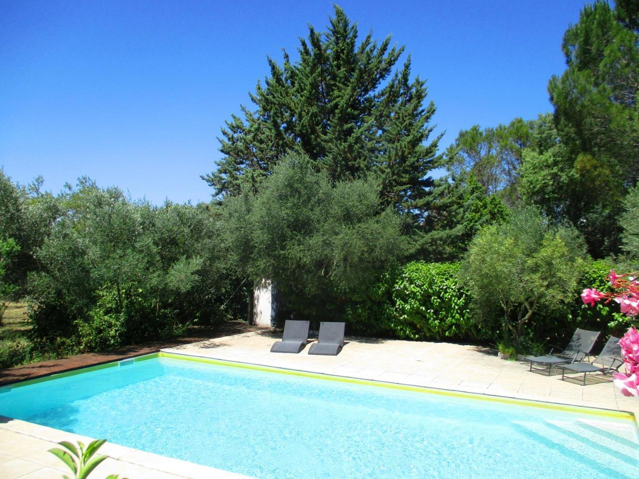 Les Olives Appartement Uzès Buitenkant foto